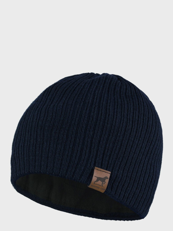 AGBO CZAPKA ZIMOWA MĘSKA DAMSKA wełna MERINO granatowa