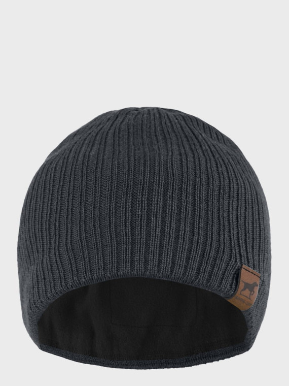 AGBO CZAPKA ZIMOWA MĘSKA DAMSKA wełna MERINO ciemnoszara