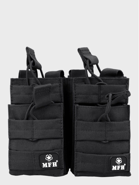 MFH ŁADOWNICA NA 4 MAGAZYNKI AK M4 M16 BERYL CZARNA