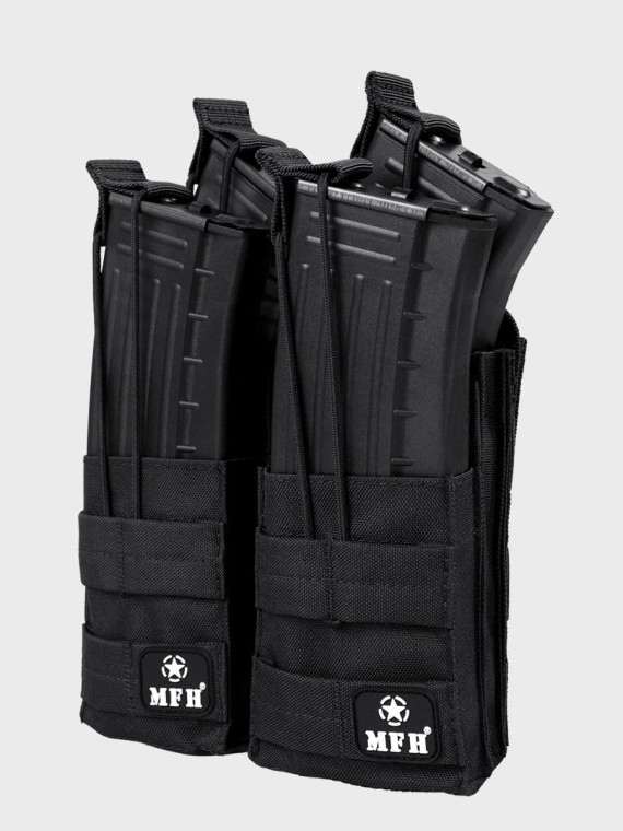 MFH ŁADOWNICA NA 4 MAGAZYNKI AK M4 M16 BERYL CZARNA