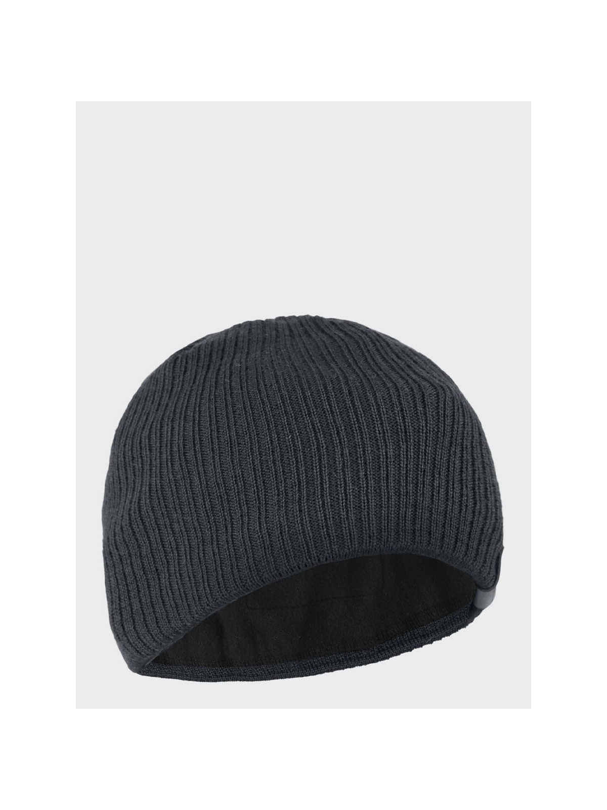 AGBO CZAPKA ZIMOWA MĘSKA DAMSKA wełna MERINO ciemnoszara