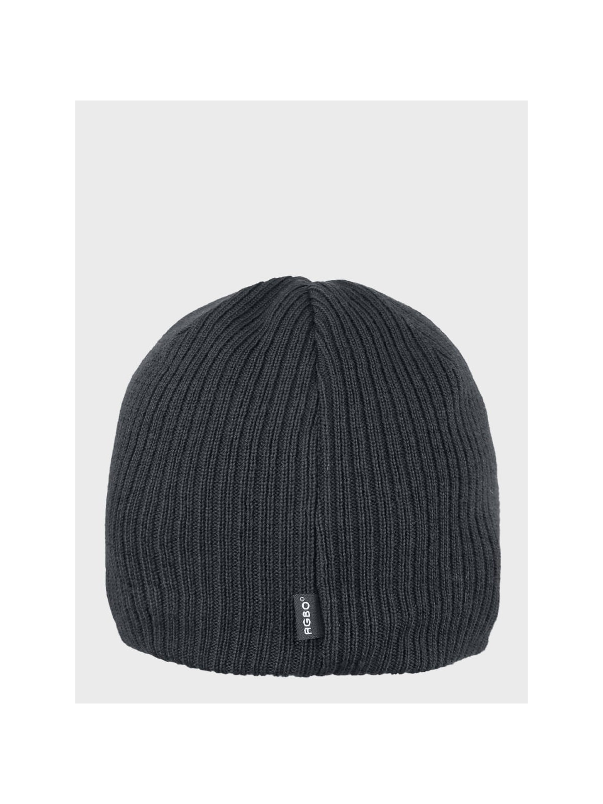 AGBO CZAPKA ZIMOWA MĘSKA DAMSKA wełna MERINO ciemnoszara