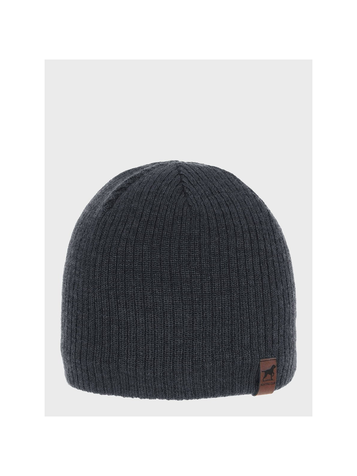 AGBO CZAPKA ZIMOWA MĘSKA DAMSKA wełna MERINO ciemnoszara