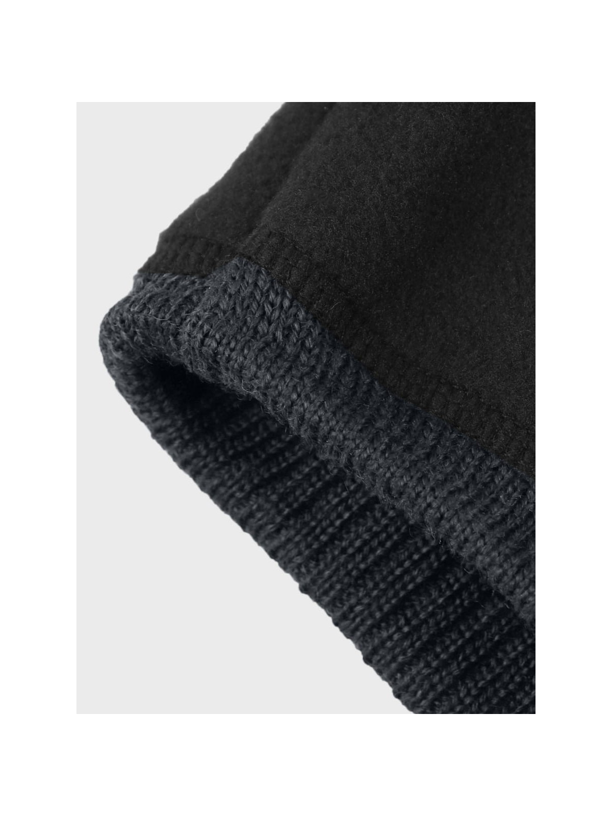 AGBO CZAPKA ZIMOWA MĘSKA DAMSKA wełna MERINO ciemnoszara