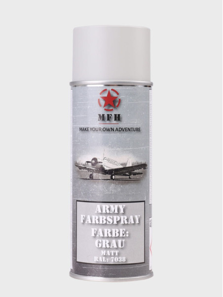 MFH FARBA WOJSKOWA SPRAY 400ml SZARY MATOWY