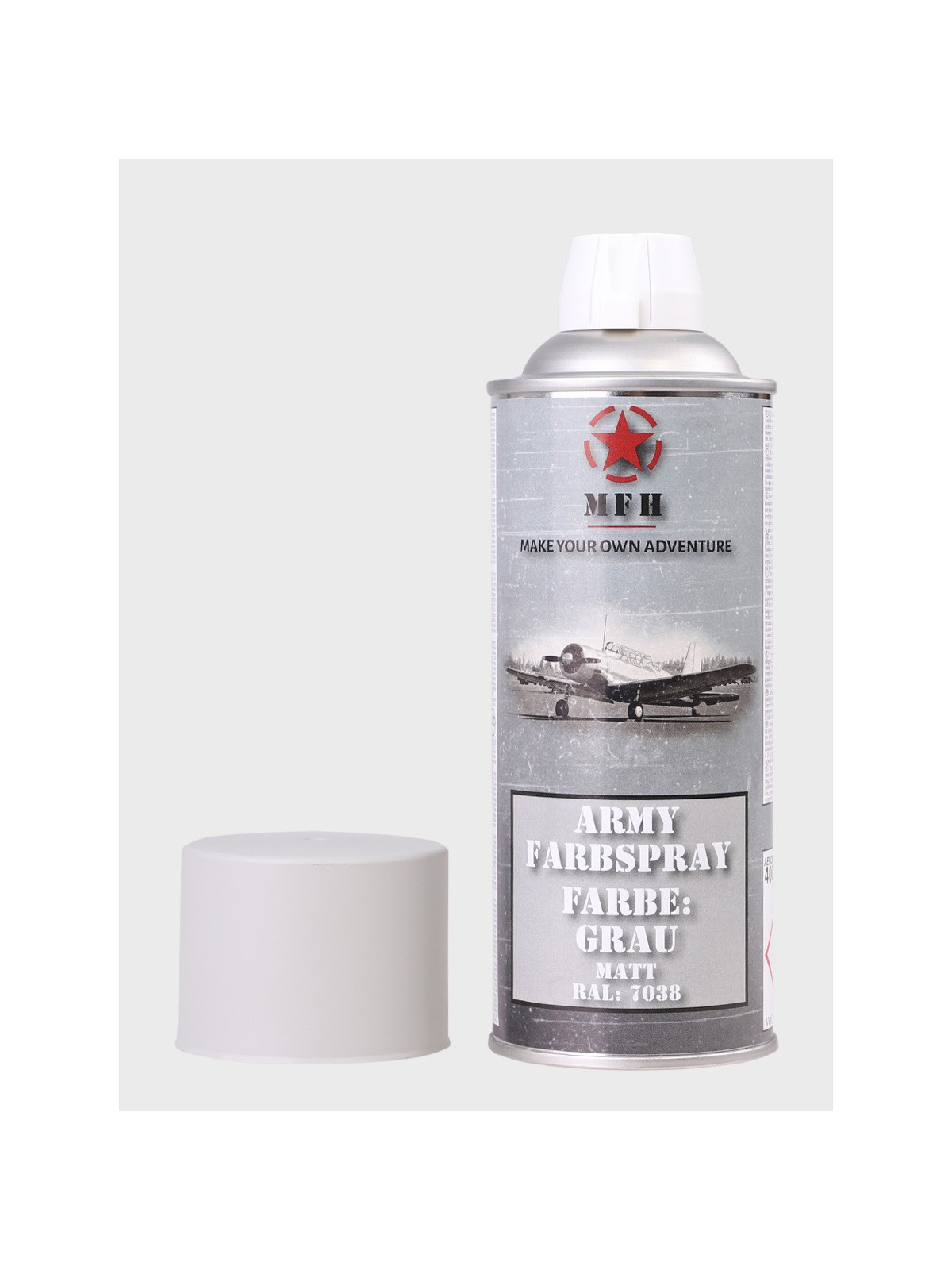 MFH FARBA WOJSKOWA SPRAY 400ml SZARY MATOWY