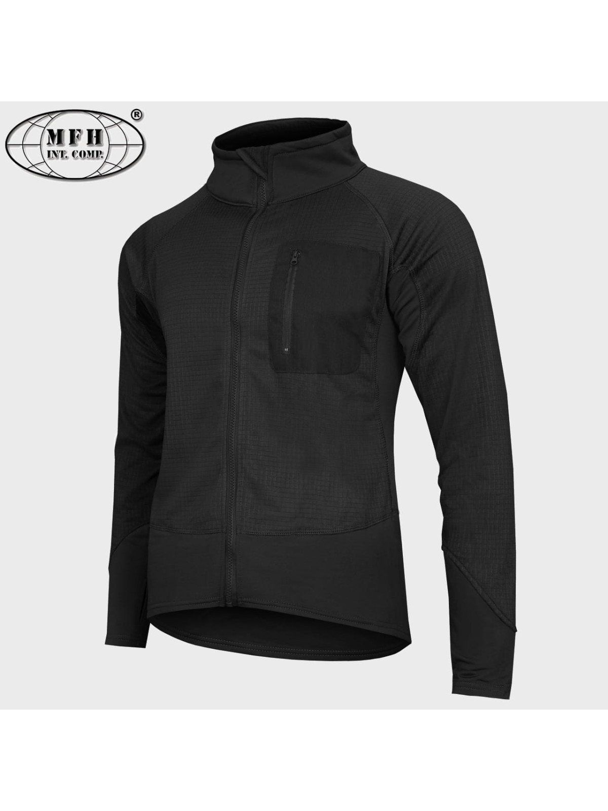 MFH BLUZA TAKTYCZNA TERMOAKTYWNA US TACTICAL CZARNA 3XL