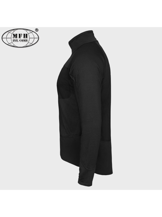 MFH BLUZA TAKTYCZNA TERMOAKTYWNA US TACTICAL CZARNA 3XL
