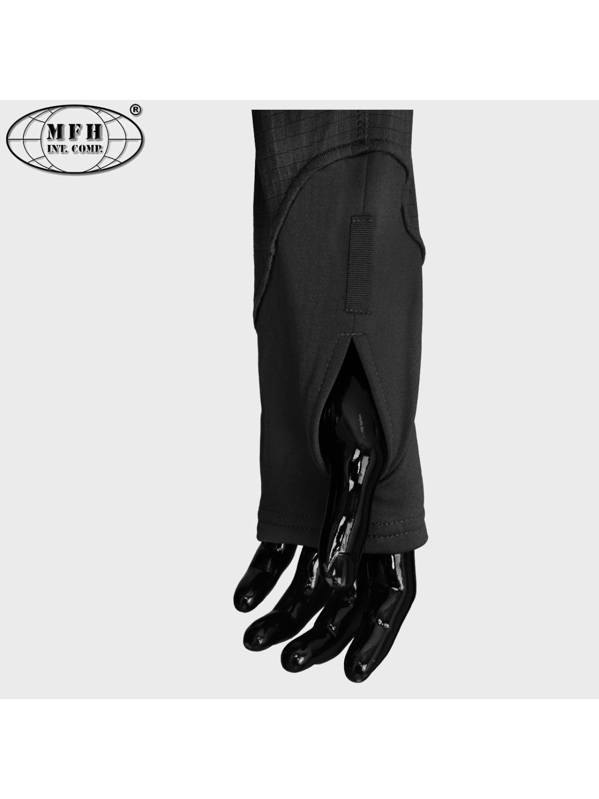 MFH BLUZA TAKTYCZNA TERMOAKTYWNA US TACTICAL CZARNA 3XL