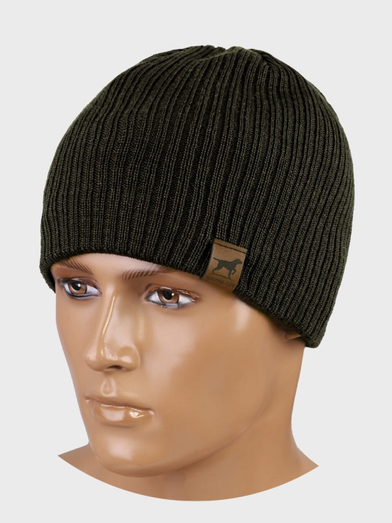 AGBO CZAPKA ZIMOWA MĘSKA DAMSKA wełna MERINO khaki