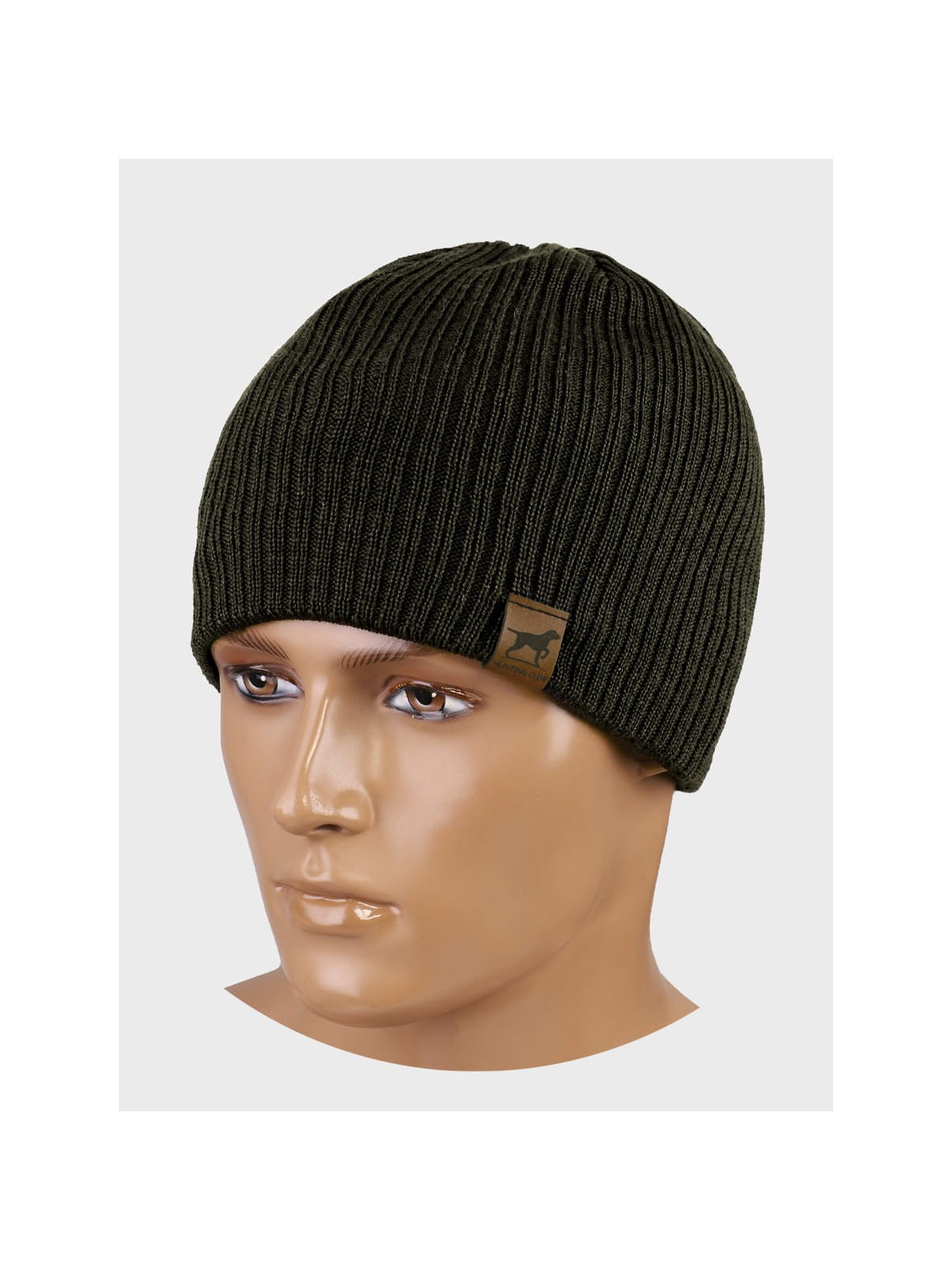 AGBO CZAPKA ZIMOWA MĘSKA DAMSKA wełna MERINO khaki
