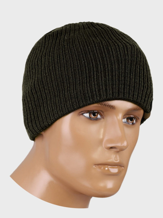 AGBO CZAPKA ZIMOWA MĘSKA DAMSKA wełna MERINO khaki