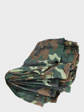 MFH TARP PLANDEKA PŁACHTA 3X3 + POKROWIEC WOODLAND