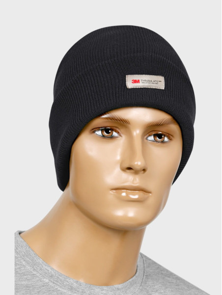 MFH CZAPKA ZIMOWA Thinsulate 3M DWUWARSTWOWA ANTRACYT