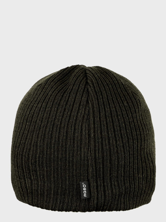 AGBO CZAPKA ZIMOWA MĘSKA DAMSKA wełna MERINO khaki