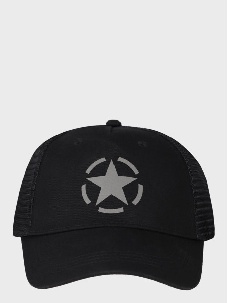 MFH CZAPKA Z DASZKIEM BEJSBOLÓWKA TRUCKER CZARNA