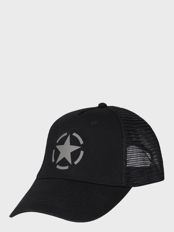 MFH CZAPKA Z DASZKIEM BEJSBOLÓWKA TRUCKER CZARNA