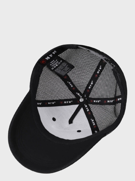 MFH CZAPKA Z DASZKIEM BEJSBOLÓWKA TRUCKER CZARNA