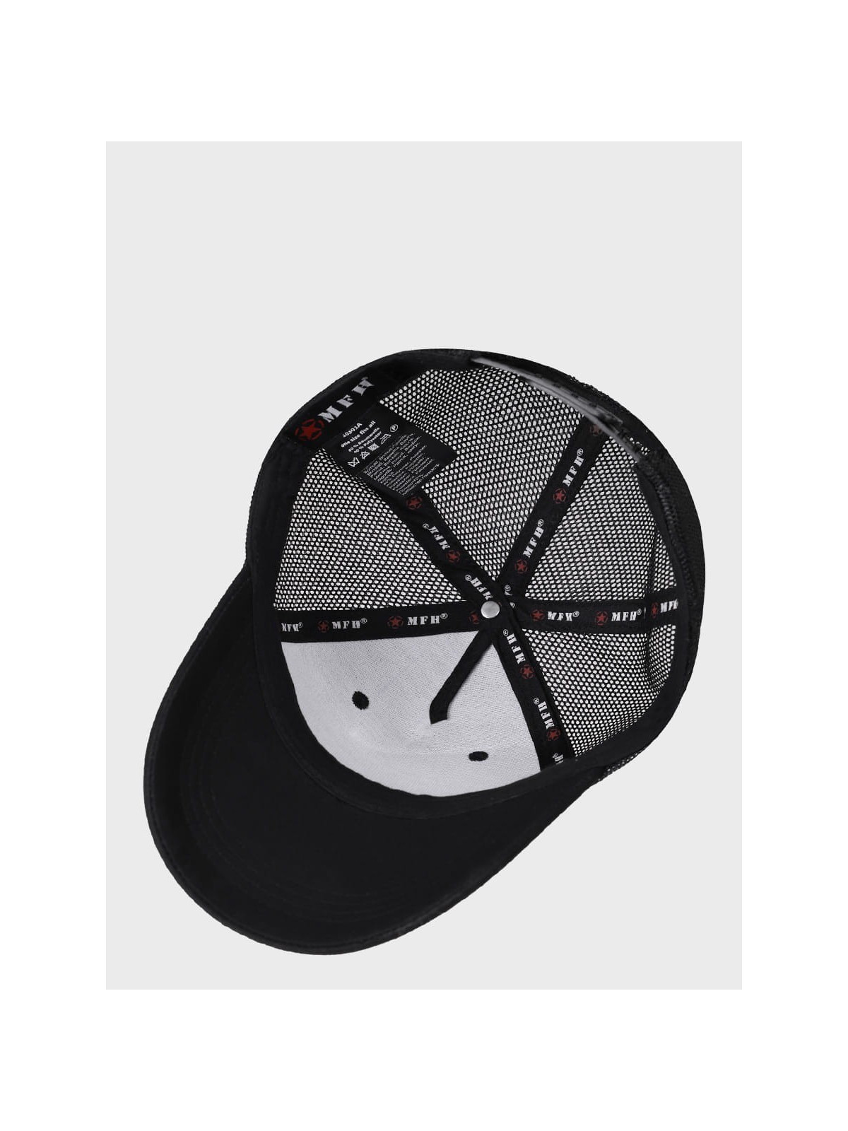 MFH CZAPKA Z DASZKIEM BEJSBOLÓWKA TRUCKER CZARNA