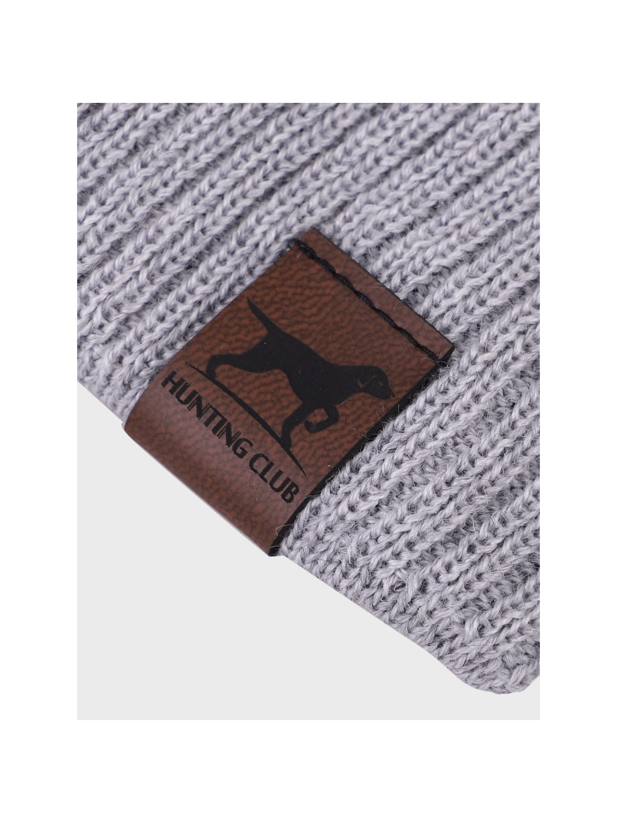 AGBO CZAPKA ZIMOWA MĘSKA DAMSKA wełna MERINO jasnoszara
