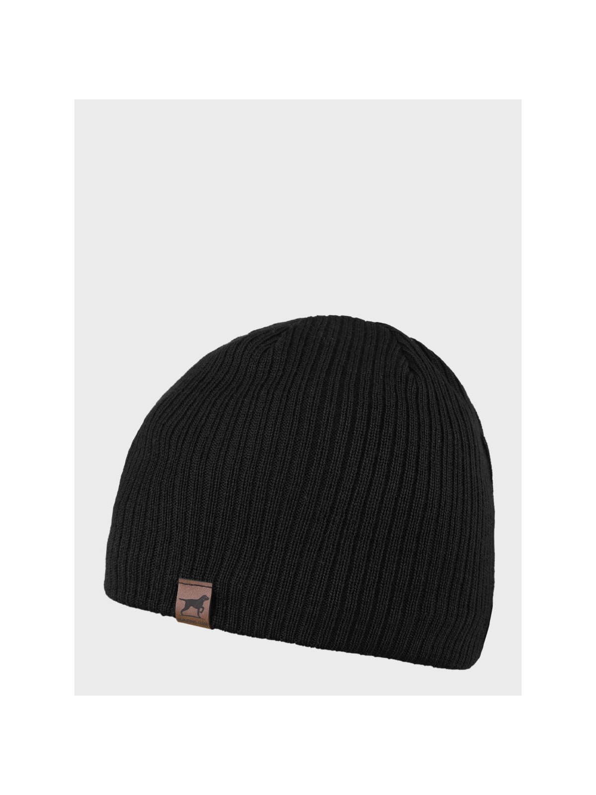 AGBO CZAPKA ZIMOWA MĘSKA DAMSKA wełna MERINO czarna