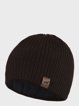 AGBO CZAPKA ZIMOWA MĘSKA DAMSKA wełna MERINO brązowa