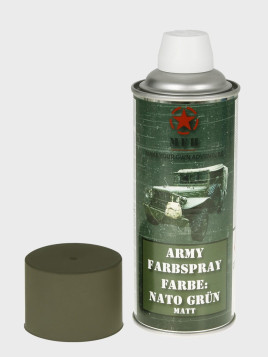 MFH FARBA WOJSKOWA SPRAY 400ml NATO ZIELONY MATOWY