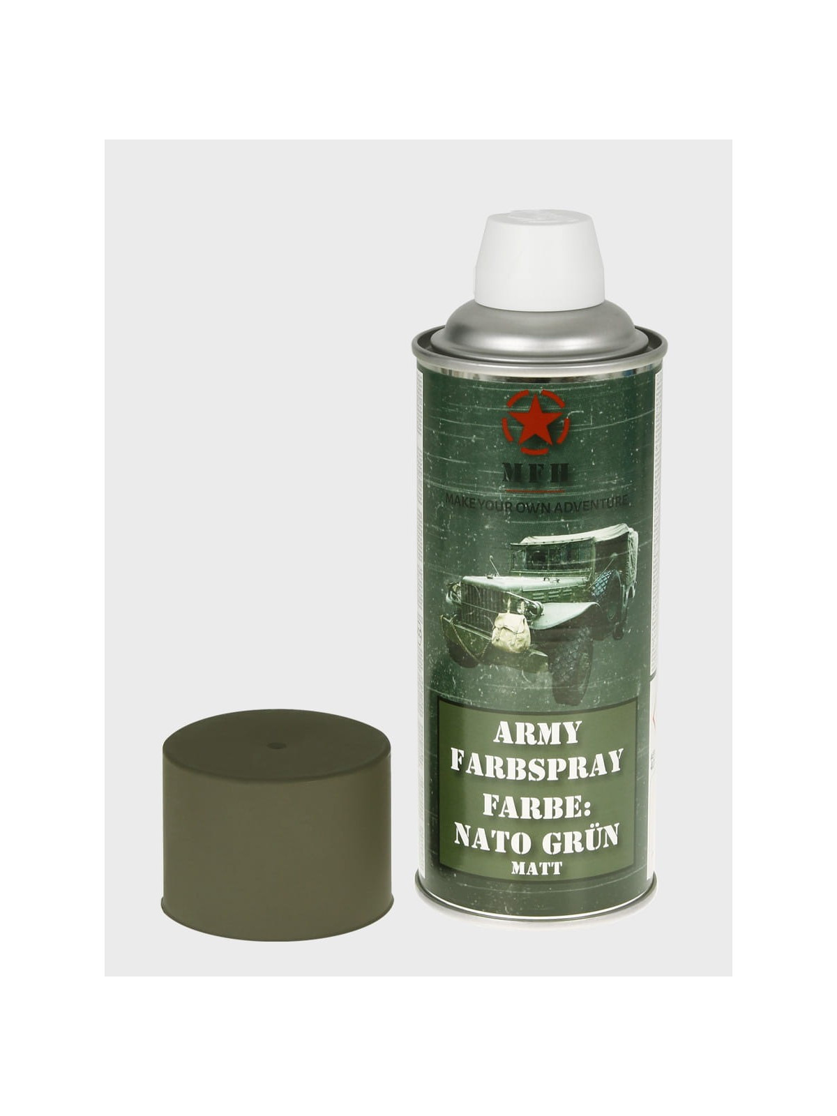 MFH FARBA WOJSKOWA SPRAY 400ml NATO ZIELONY MATOWY