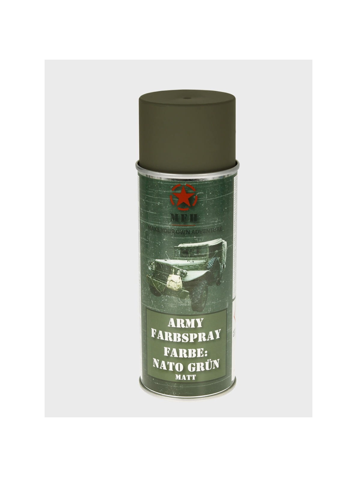 MFH FARBA WOJSKOWA SPRAY 400ml NATO ZIELONY MATOWY