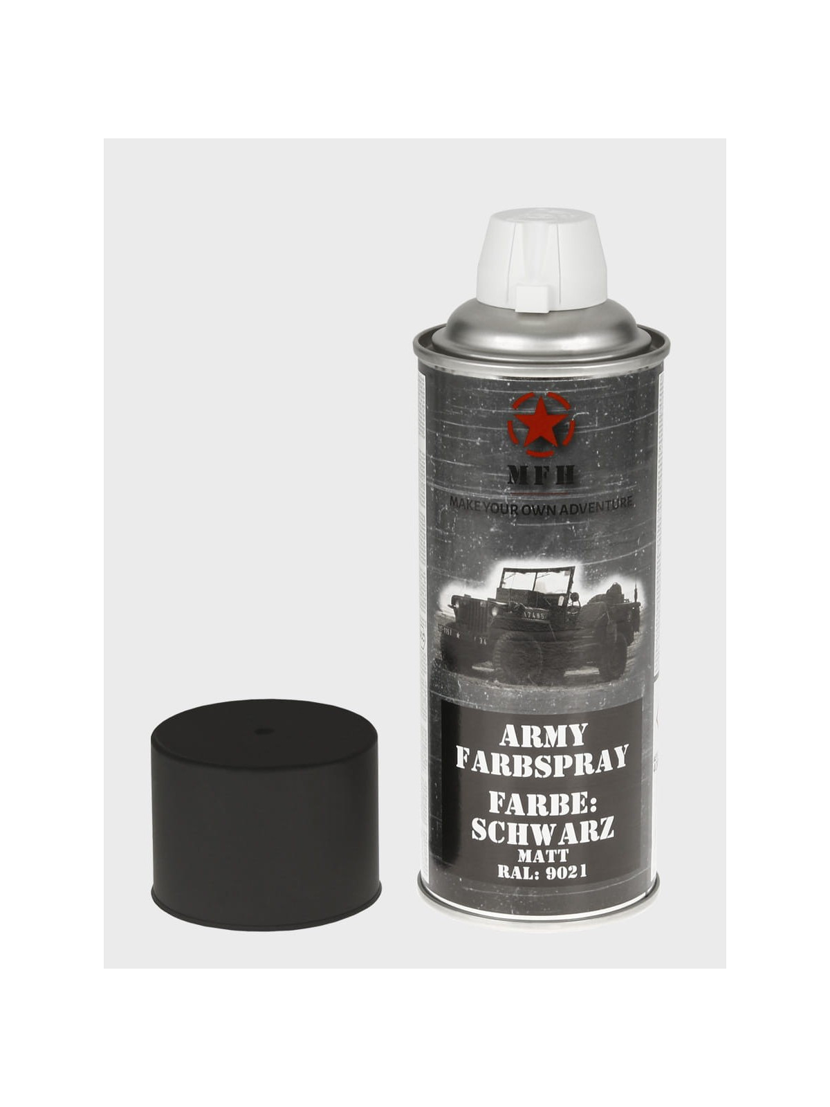 MFH FARBA WOJSKOWA SPRAY 400ml CZARNY MATOWY