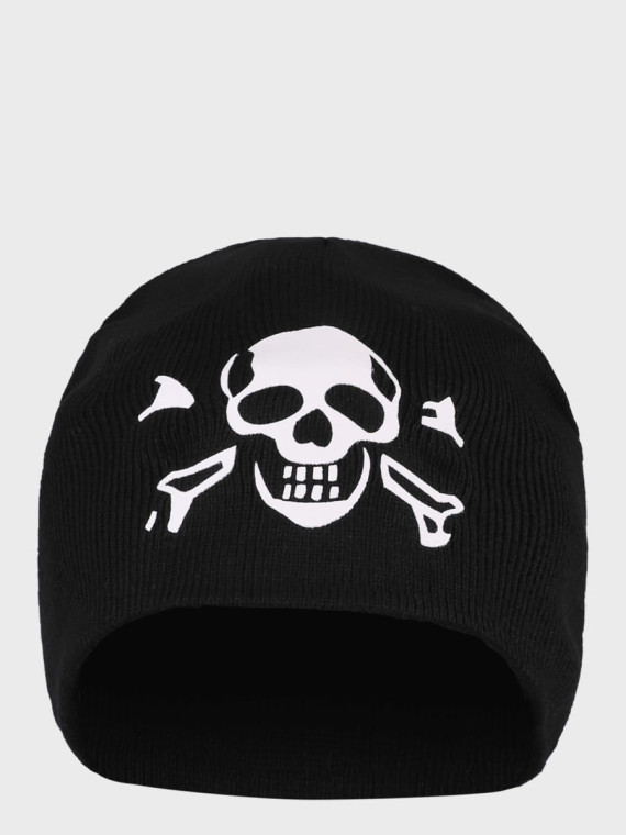 MFH CZAPKA ZIMOWA MĘSKA SKULL BEANIE CZARNA