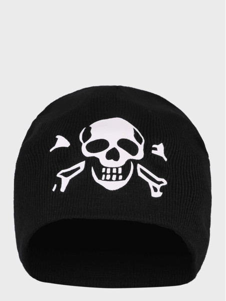 MFH CZAPKA ZIMOWA MĘSKA SKULL BEANIE CZARNA