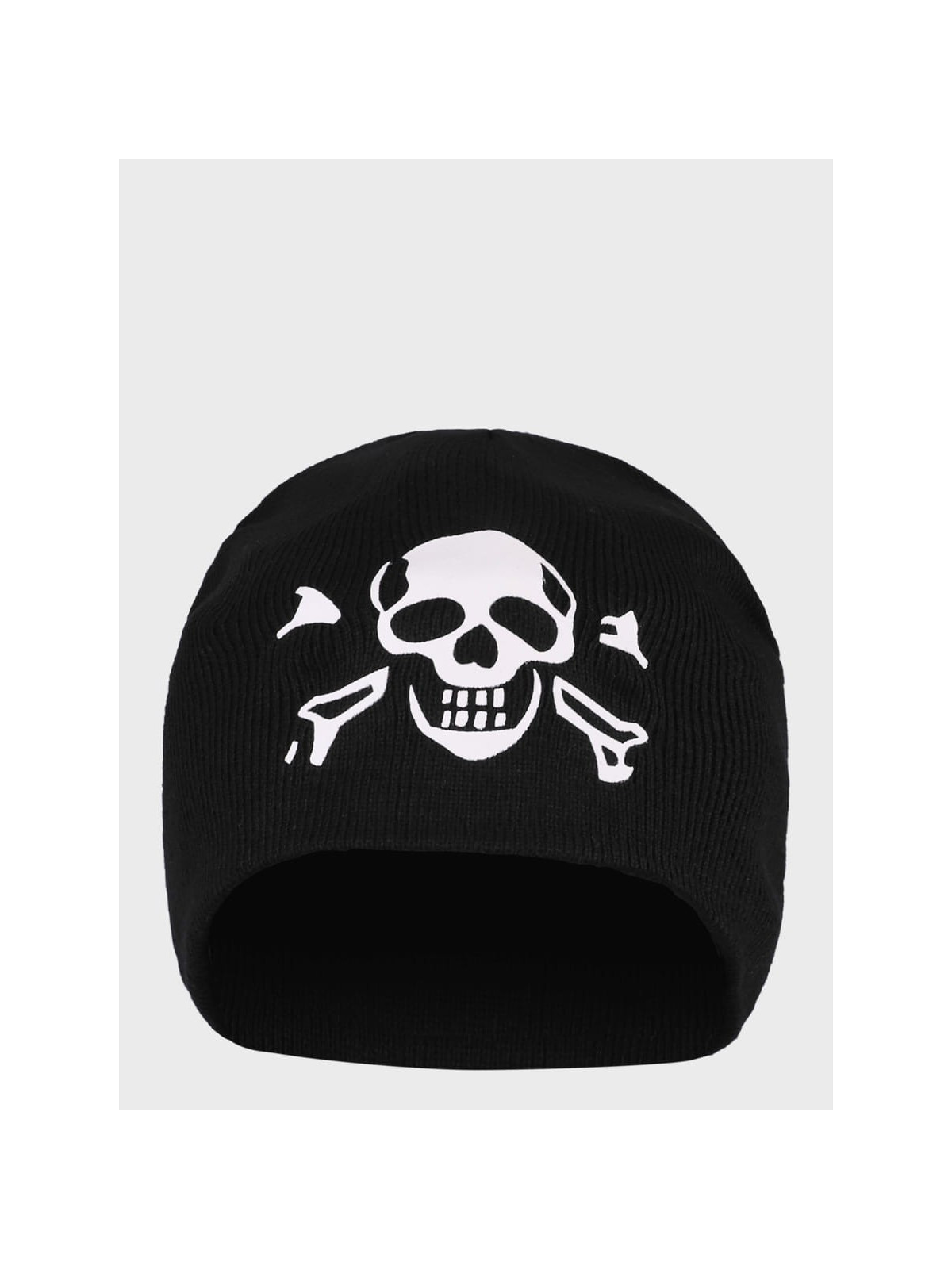 MFH CZAPKA ZIMOWA MĘSKA SKULL BEANIE CZARNA