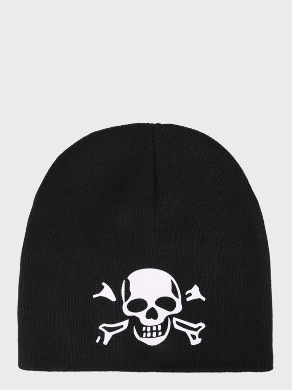 MFH CZAPKA ZIMOWA MĘSKA SKULL BEANIE CZARNA