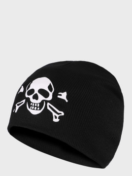 MFH CZAPKA ZIMOWA MĘSKA SKULL BEANIE CZARNA