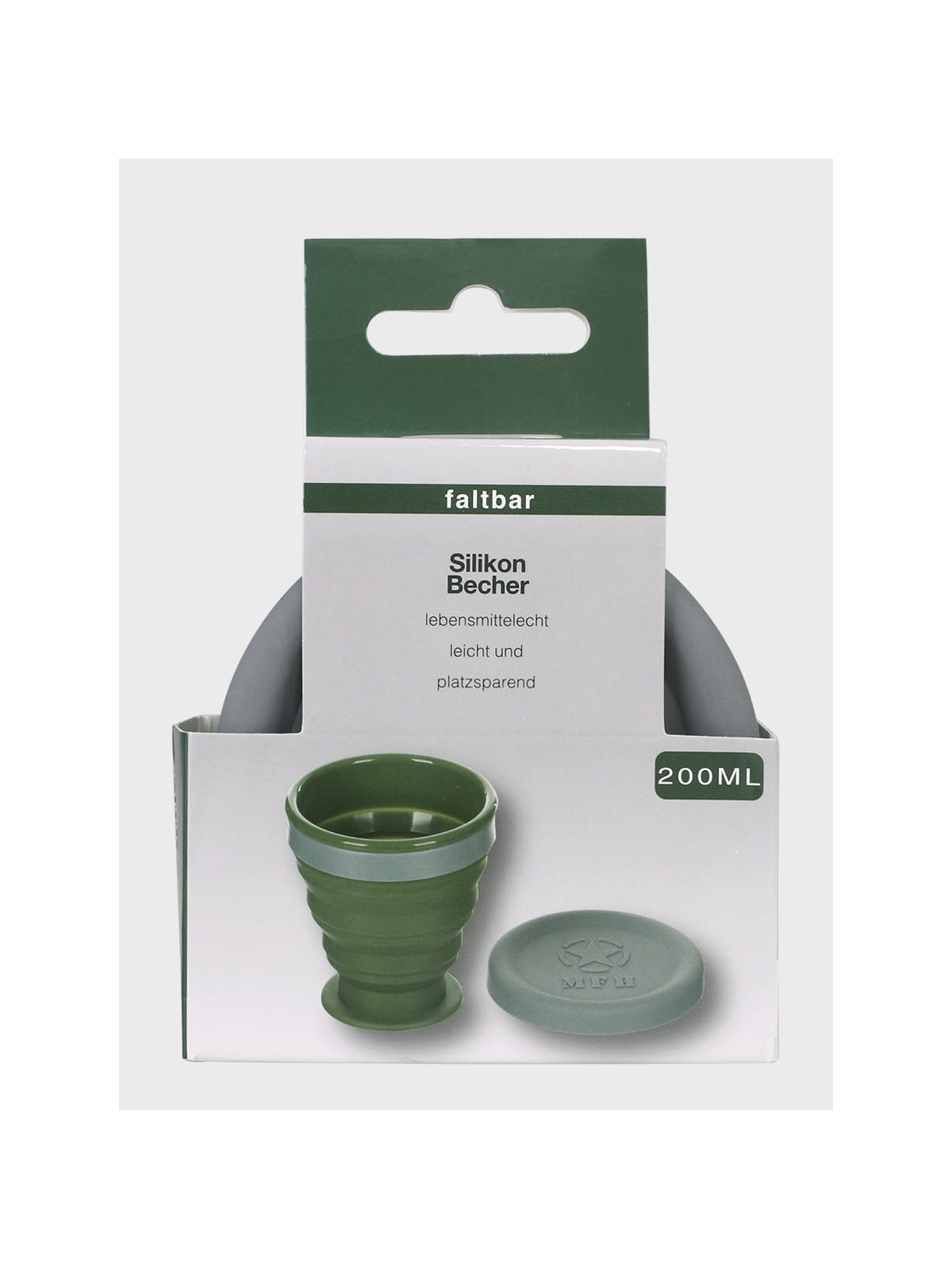 MFH SKŁADANY KUBEK TURYSTYCZNY  200 ml SILIKON