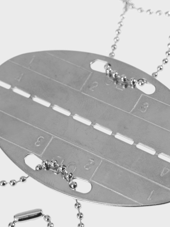 MIL-TEC Nieśmiertelnik German Dog Tag replika niemieckiej armii Bundeswehr stalowy