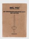 MIL-TEC Nieśmiertelnik German Dog Tag replika niemieckiej armii Bundeswehr stalowy