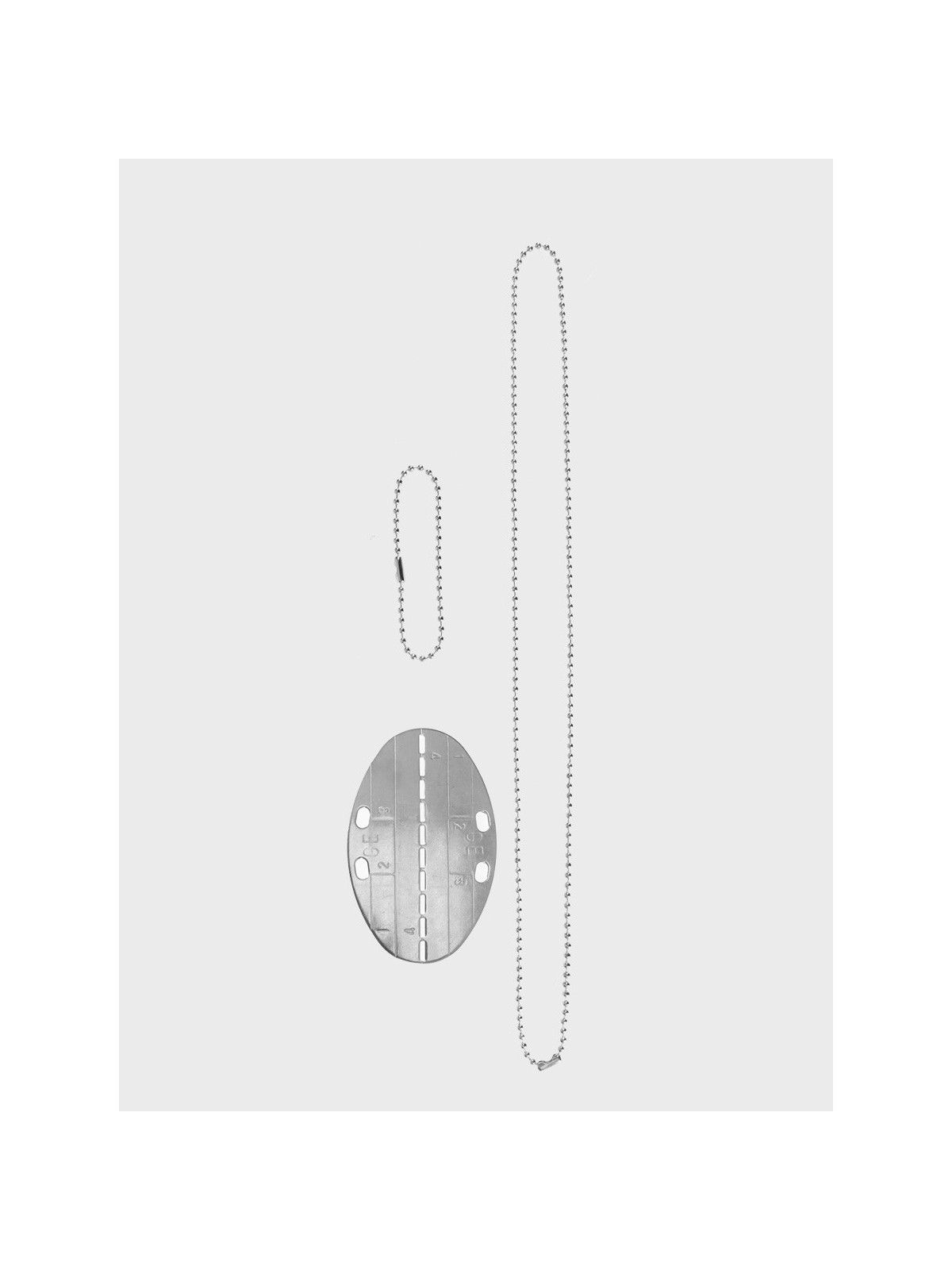 MIL-TEC Nieśmiertelnik German Dog Tag replika niemieckiej armii Bundeswehr stalowy