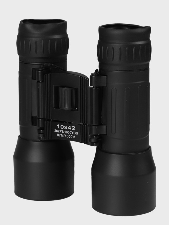 MIL-TEC LORNETKA 10X42 TURYSTYCZNA MYŚLIWSKA Z POKROWCEM SKŁADANA CZARNA