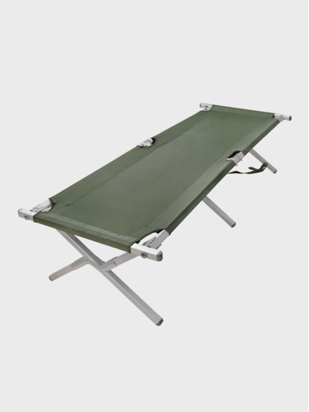 MIL-TEC ŁÓŻKO POLOWE KANADYJKA ALUMINIUM 210X70cm 160kg OLIWKOWE