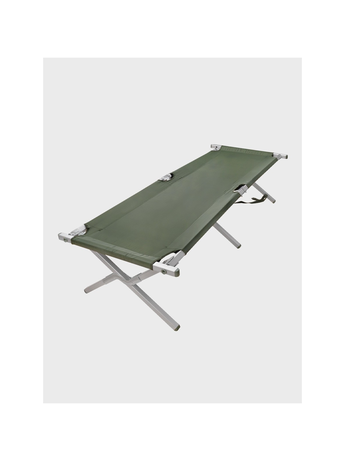MIL-TEC ŁÓŻKO POLOWE KANADYJKA ALUMINIUM 210X70cm 160kg OLIWKOWE