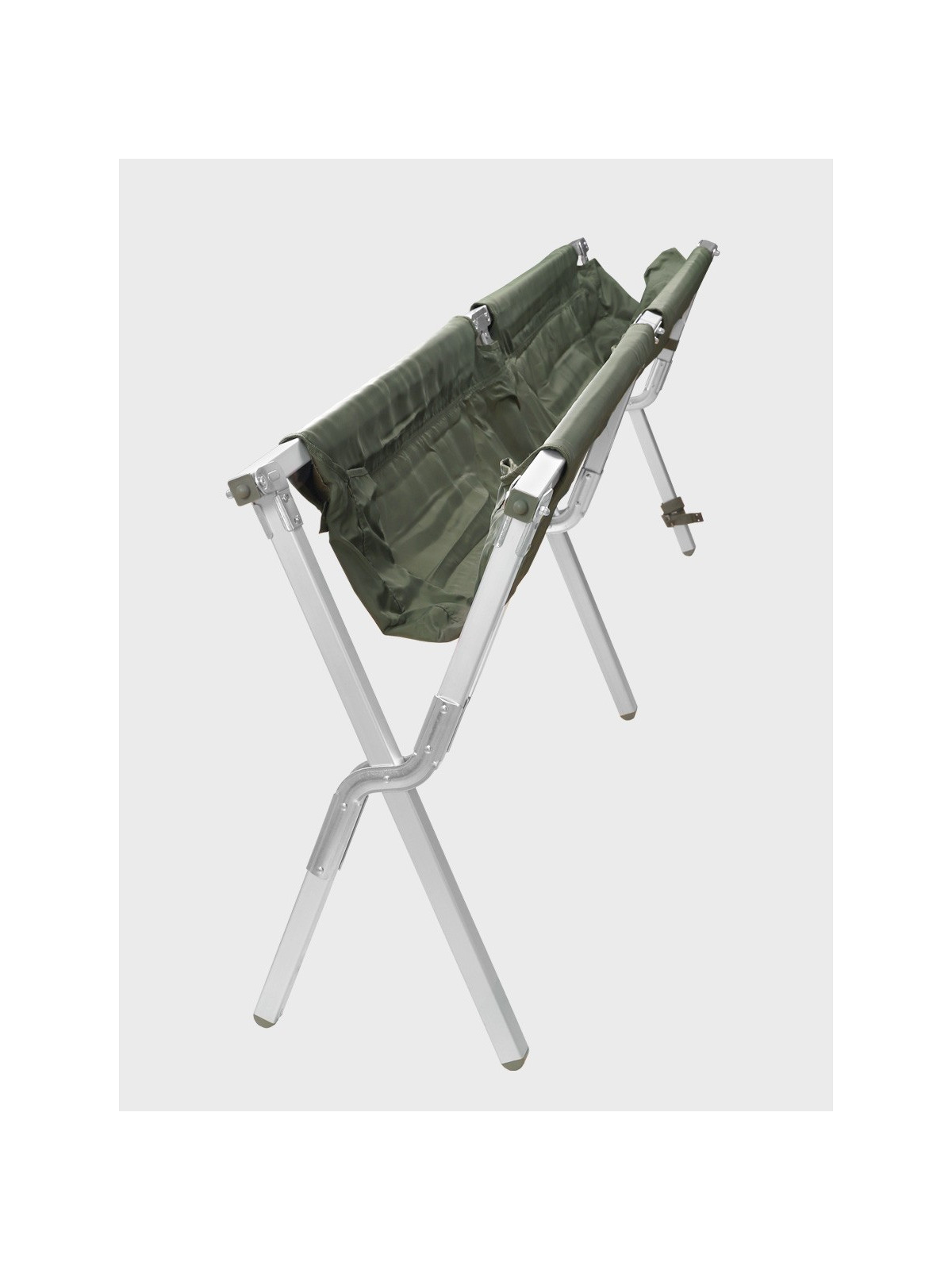 MIL-TEC ŁÓŻKO POLOWE KANADYJKA ALUMINIUM 210X70cm 160kg OLIWKOWE