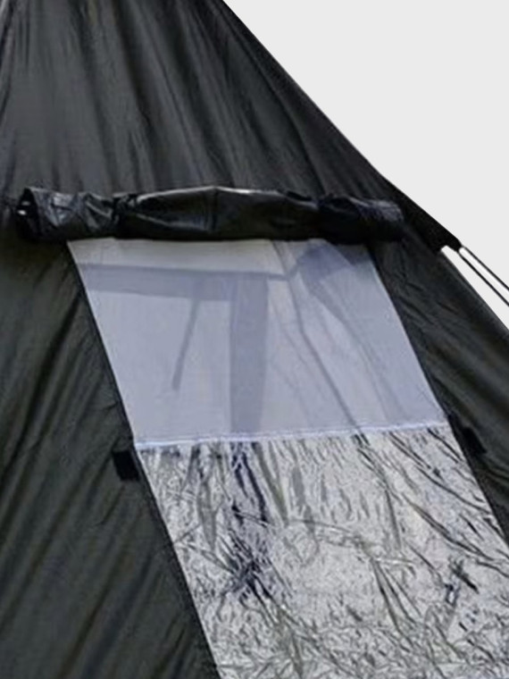 MIL-TEC Namiot turystyczny 4-osobowy rodzinny wodoodporny Tipi oliwkowy