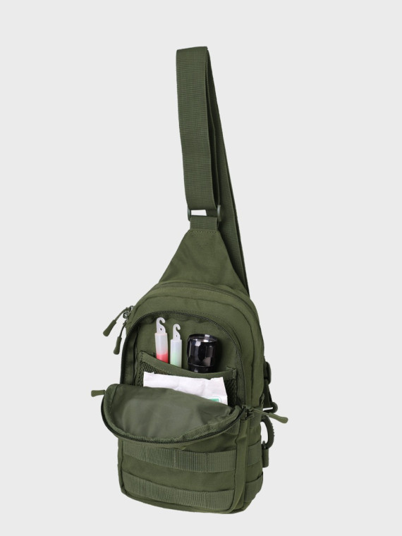 MIL-TEC Plecak na ramię taktyczny wojskowy turystyczny Crossbody Bag 4,5 l Oliwkowy