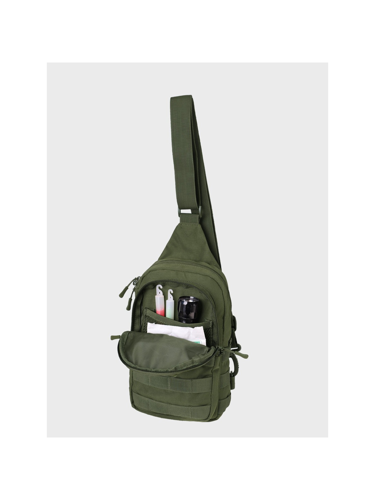 MIL-TEC Plecak na ramię taktyczny wojskowy turystyczny Crossbody Bag 4,5 l Oliwkowy