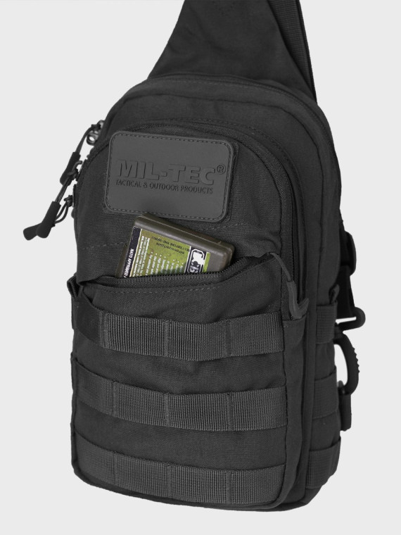 MIL-TEC Plecak na ramię taktyczny wojskowy turystyczny Crossbody Bag 4,5 l czarny