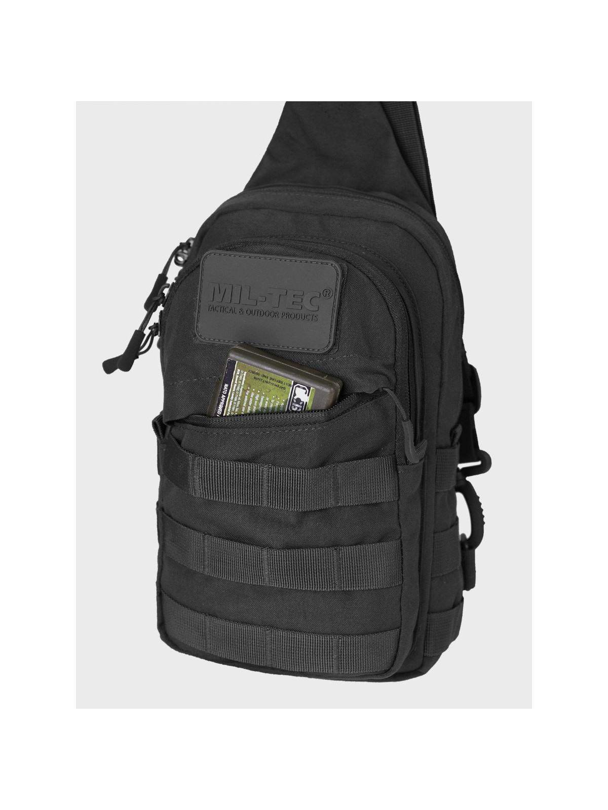 MIL-TEC Plecak na ramię taktyczny wojskowy turystyczny Crossbody Bag 4,5 l czarny