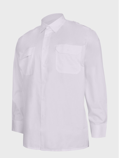 MIL-TEC Koszula Służbowa z pagonami Taktyczna LongSleeve Shirt Biała XXL