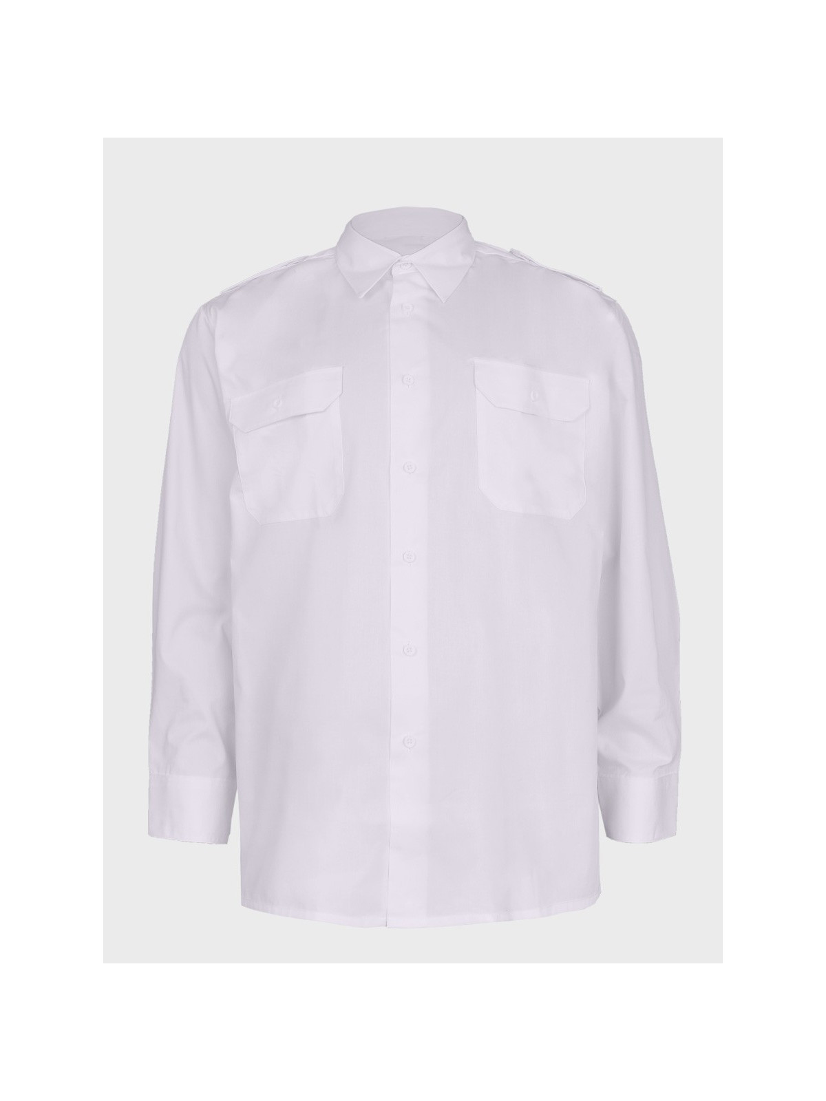 MIL-TEC Koszula Służbowa z pagonami Taktyczna LongSleeve Shirt Biała XXL